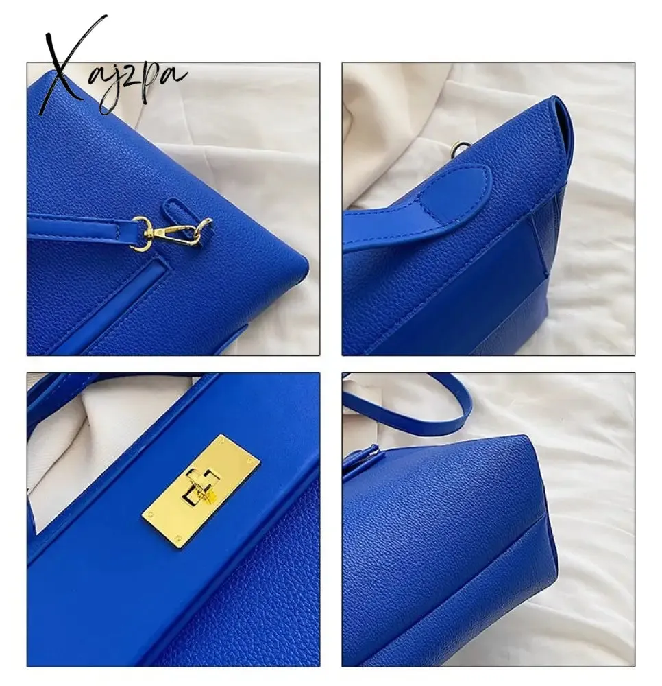 Xajzpa - Luxury Women Bag Large Capacity Female Tote Fashion Brand Handbag High Quality PU Leather Shoulder Messenger Ladies Crossbody