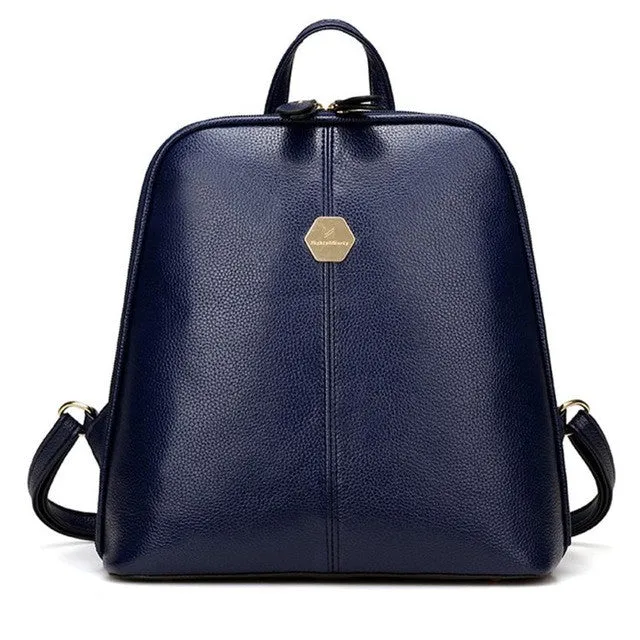 Xiniu Women's Backpack Travel Leather School Bags Rucksack Ladies Small Backpack #LREL